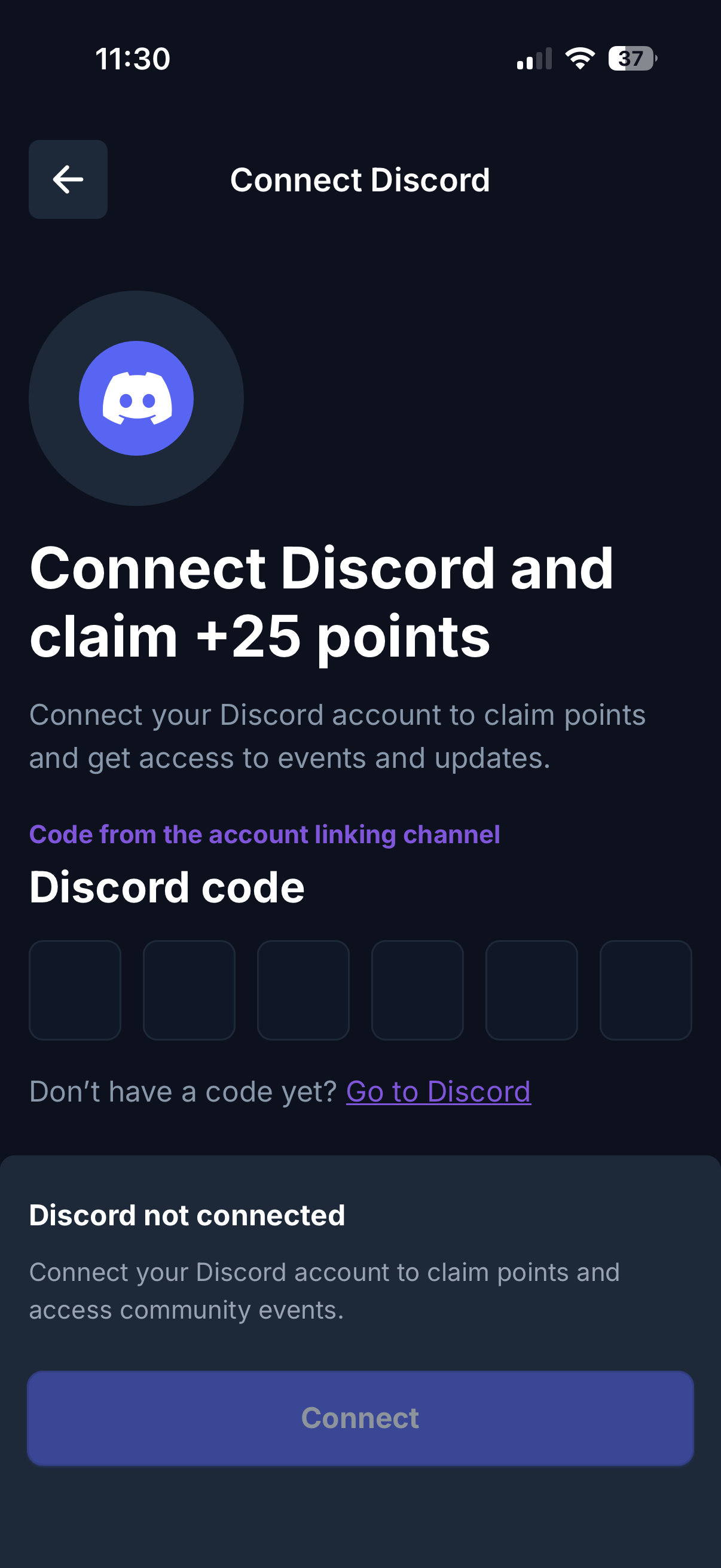 Connect Discord